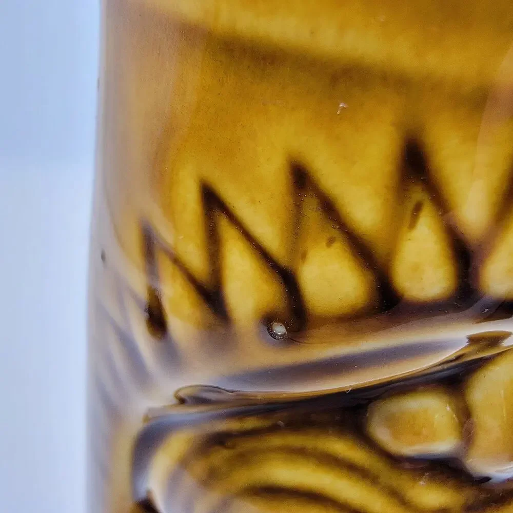 Orchids of Hawaii R-74 Brown Glazed Tiki Mug Vintage Ceramic Barware Taiwan - Picture 9 of 9